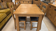 Compact Extending Table and 4 Chairs