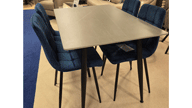 1.2m Grey Table and 4 Chairs