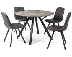 Round Dining Table and 4 Chairs