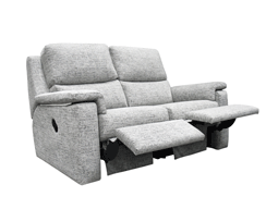 Small Double Manual Recliner Sofa