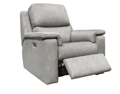 Double Power Recliner Armchair with Headrest and Lumbar
