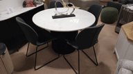 Round Marble Table and 4 Callum Chairs