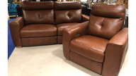 3 Seater Sofa and Power Recliner with Head Tilt