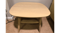 Lamp Table with Shelf
