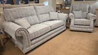 3 Seater Sofa and Wing Chair