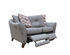 2 Seater Pillow-Back Sofa (Double) with Power Footrest