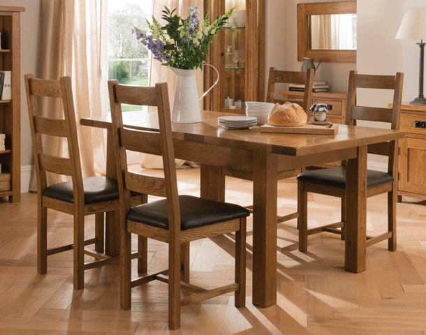 Compact Extending Table and 4 Chairs